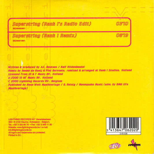 Cygnus X : Superstring (CD, Single, Car)