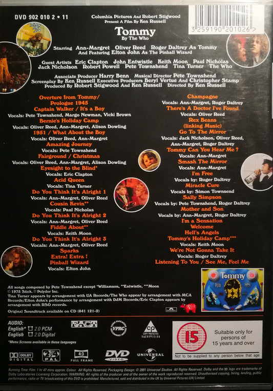 Various, The Who : Tommy The Movie (DVD-V, RE, PAL)