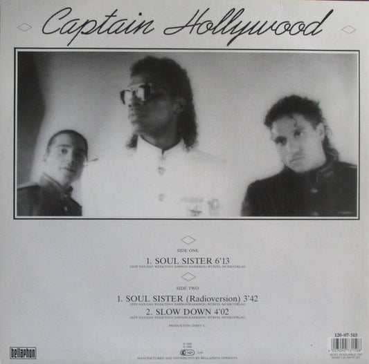 Captain Hollywood : Soul Sister (12")