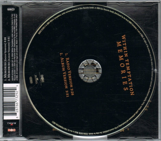 Within Temptation : Memories (CD, Single, Promo)