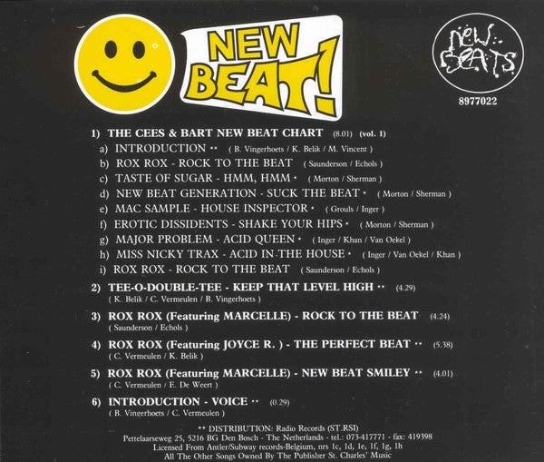 Various : The First Acid / New Beat Party (CD, Comp, P/Mixed)
