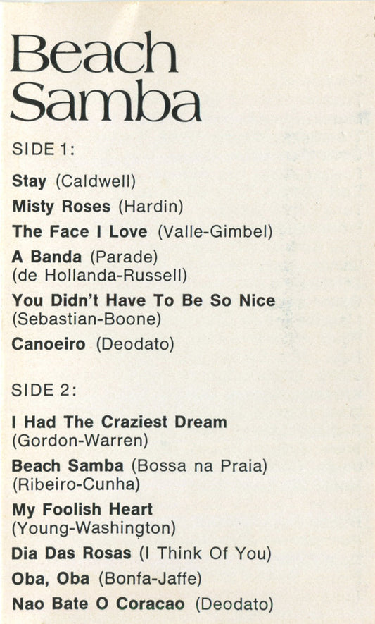 Astrud Gilberto : Beach Samba (Cass, Album)