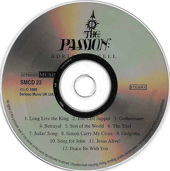 Adrian Snell With Royal Philharmonic Orchestra : The Passion (CD, Album, RE)