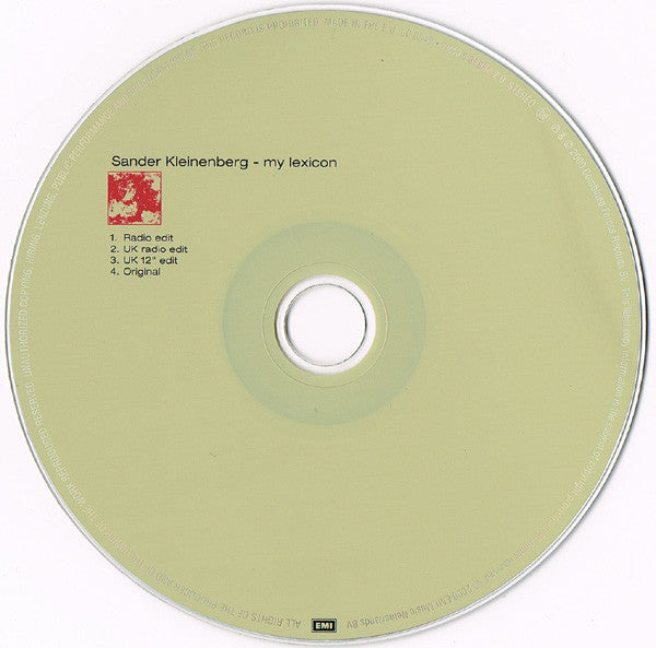 Sander Kleinenberg : My Lexicon (CD, Maxi)