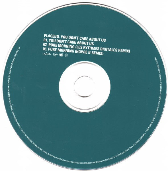Placebo : You Don't Care About Us (CD, Single)