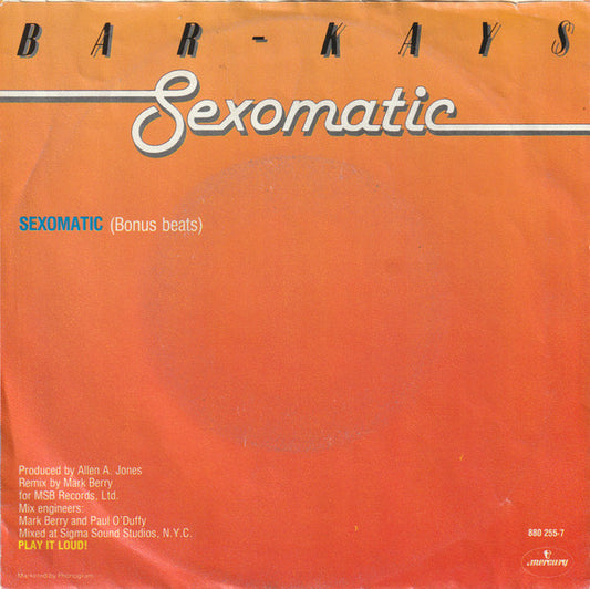 Bar-Kays : Sexomatic (7", Single)