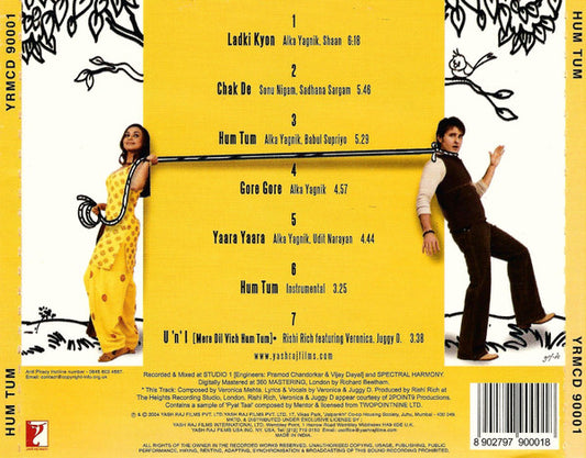 Jatin Lalit, Prasoon Joshi : Hum Tum (CD)