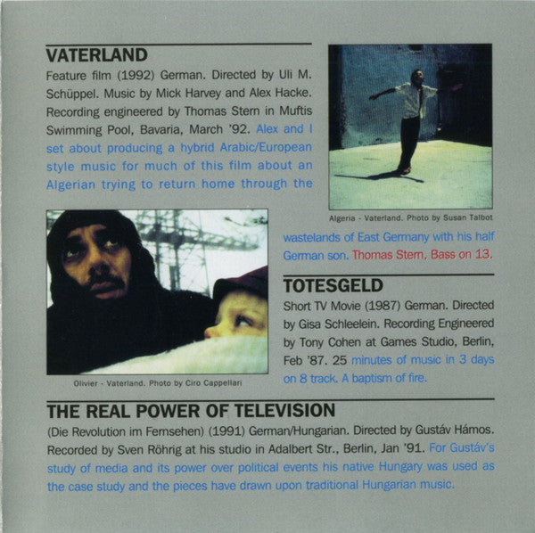 Mick Harvey : Alta Marea & Vaterland (CD, Album)