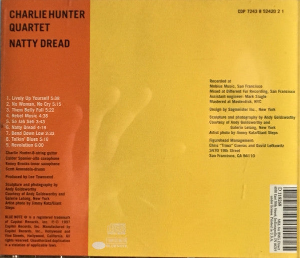 Charlie Hunter Quartet : Natty Dread (CD, Album, Club)