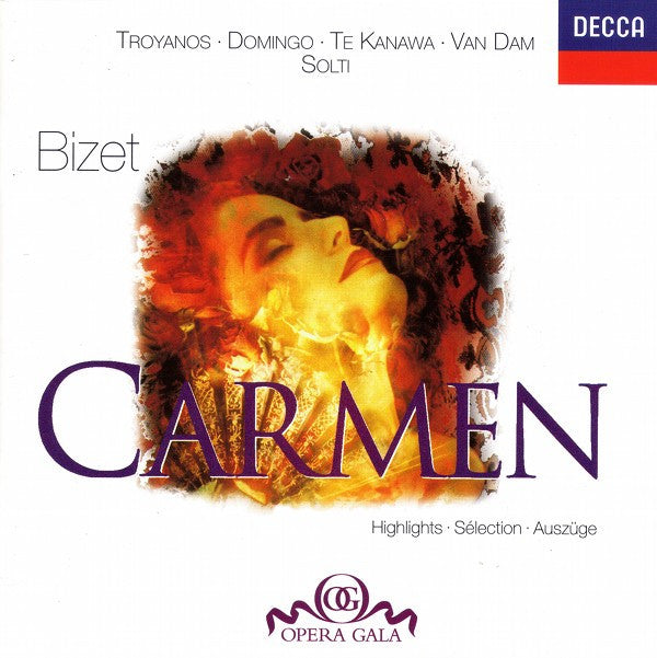 Georges Bizet : Tatiana Troyanos / Placido Domingo / Kiri Te Kanawa / Georg Solti : Carmen (Highlights) (CD, Album, RE, RM)