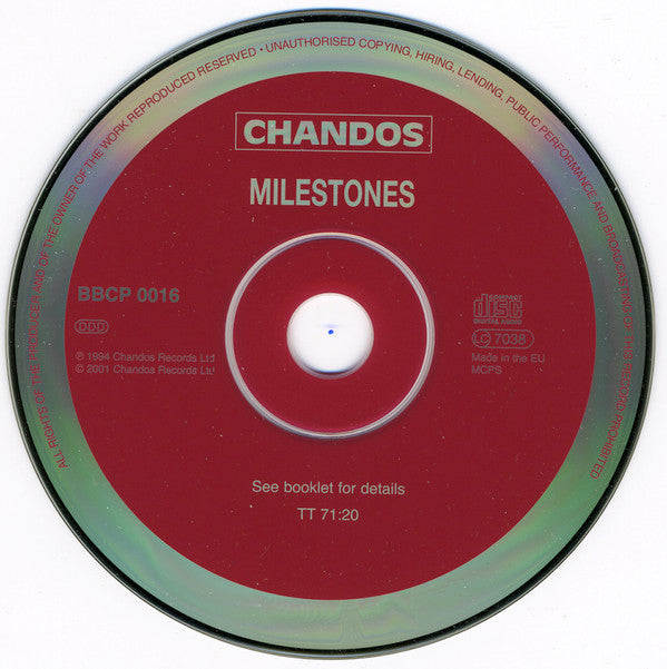 Various - BBC Philharmonic : Milestones (CD, Comp, Smplr)