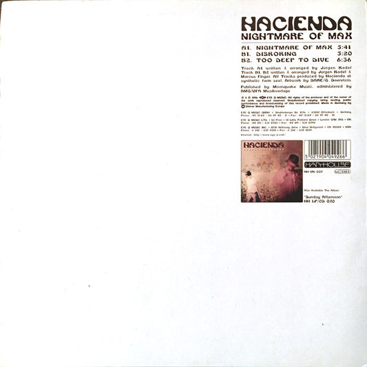 Hacienda : Nightmare Of Max (12")
