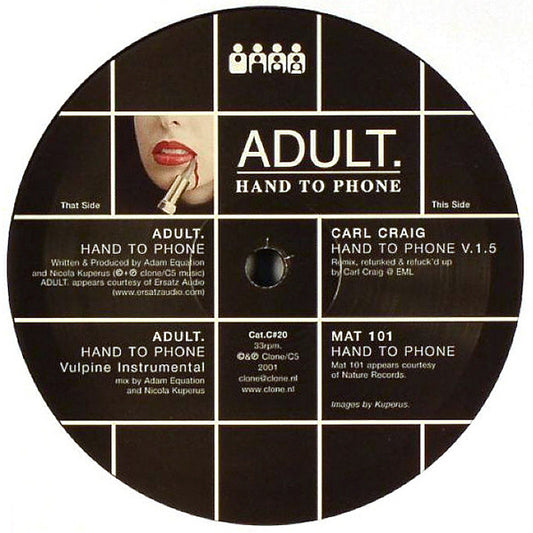 ADULT. : Hand To Phone (12")