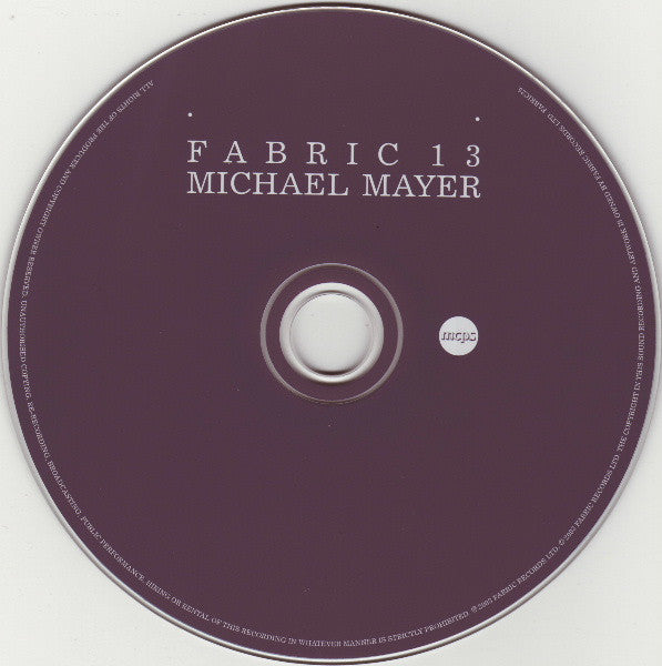 Michael Mayer : Fabric 13 (CD, Mixed)