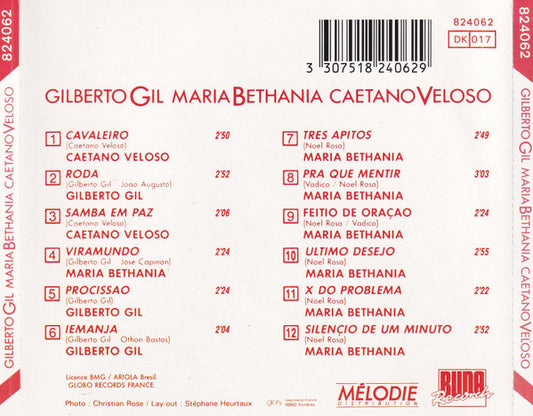 Gilberto Gil / Maria Bethânia / Caetano Veloso : Gilberto Gil / Maria Bethania / Caetano Veloso (CD, Album, Comp)