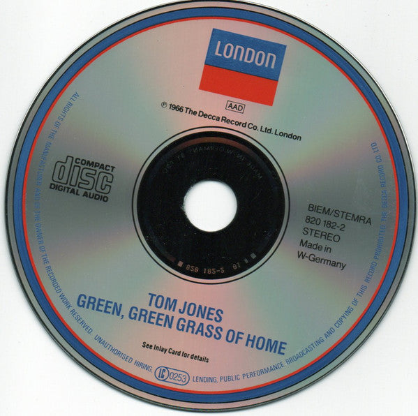 Tom Jones : Green, Green Grass Of Home (CD, Album, RE, RM)