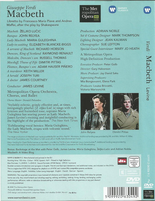 Giuseppe Verdi : Macbeth (2xDVD-V, RE)