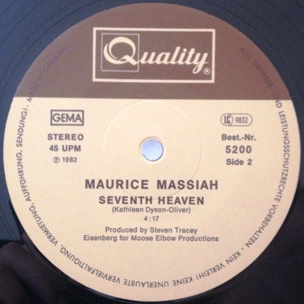 Maurice Massiah : We Can Go To Your House (12")