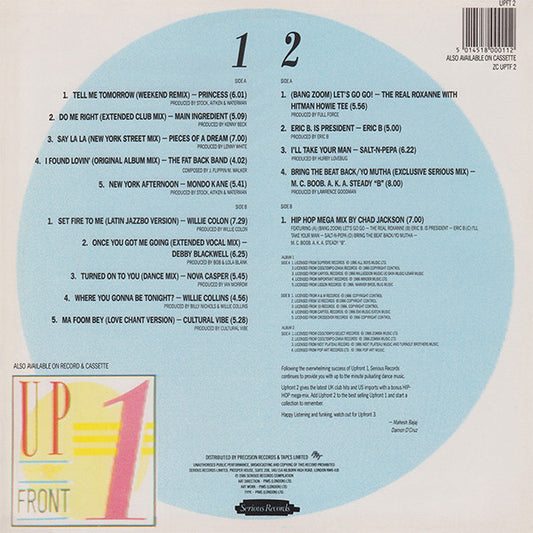 Various : Upfront 2 (2xLP, Album, Comp, P/Mixed)