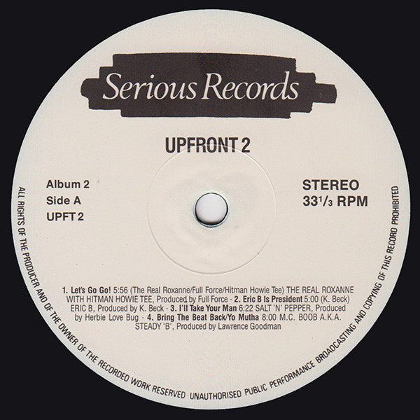 Various : Upfront 2 (2xLP, Album, Comp, P/Mixed)