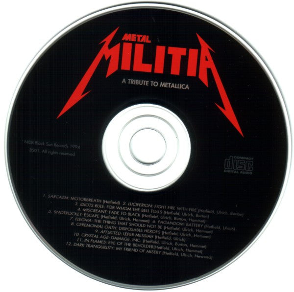 Various : Metal Militia - A Tribute To Metallica (CD, Comp)