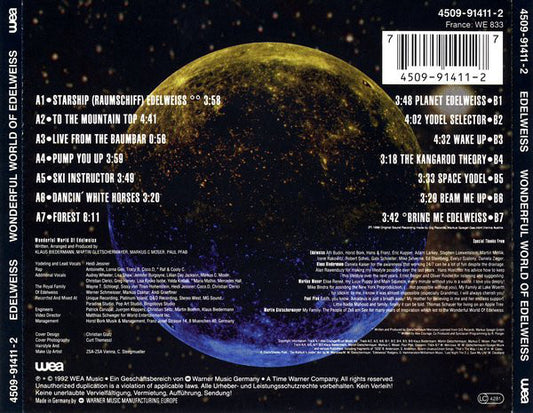 Edelweiss : Wonderful World Of Edelweiss (CD, Album)