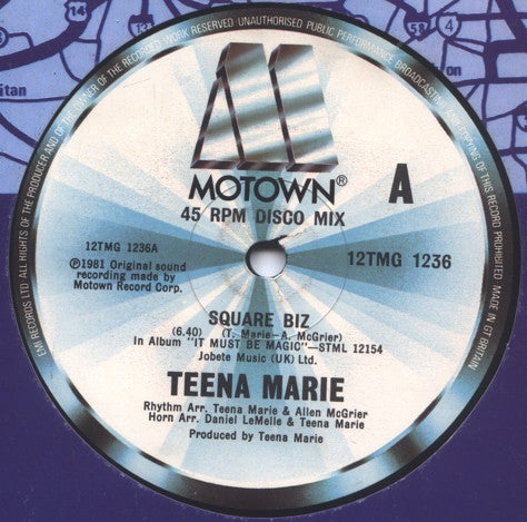 Teena Marie : Square Biz (12", Single)