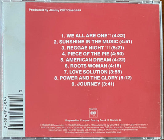 Jimmy Cliff : The Power And The Glory (CD, Album, RE)