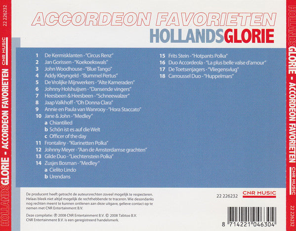 Various : Accordeon Favorieten (CD, Comp)
