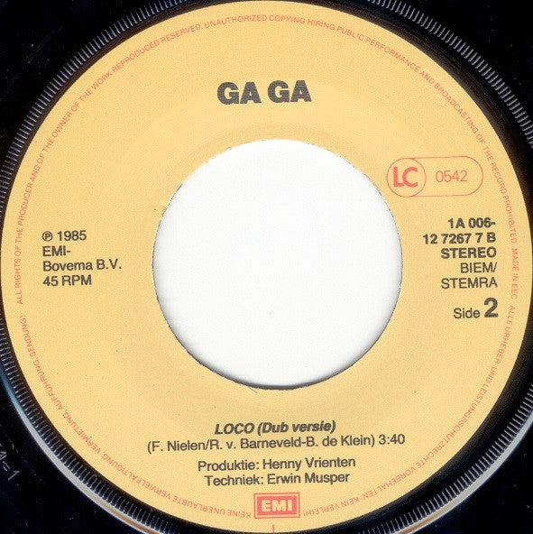 Ga Ga (2) : Loco Loco (7", Single)