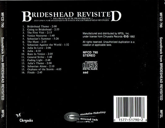 Geoffrey Burgon : Brideshead Revisited (CD, Album, RE)