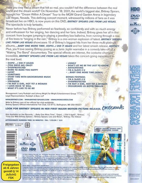 Britney Spears : Live From Las Vegas (DVD-V, PAL)