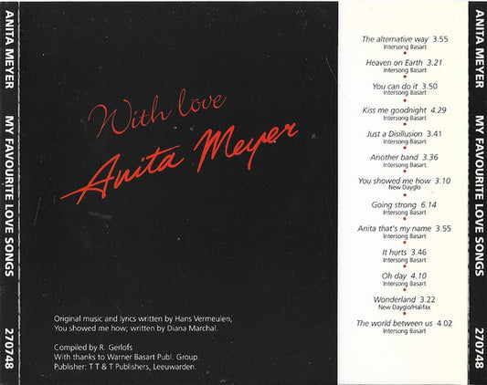 Anita Meyer : My Favourite Love Songs (CD, Comp)