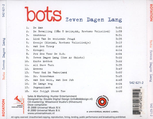 Bots : Zeven Dagen Lang (CD, Comp)