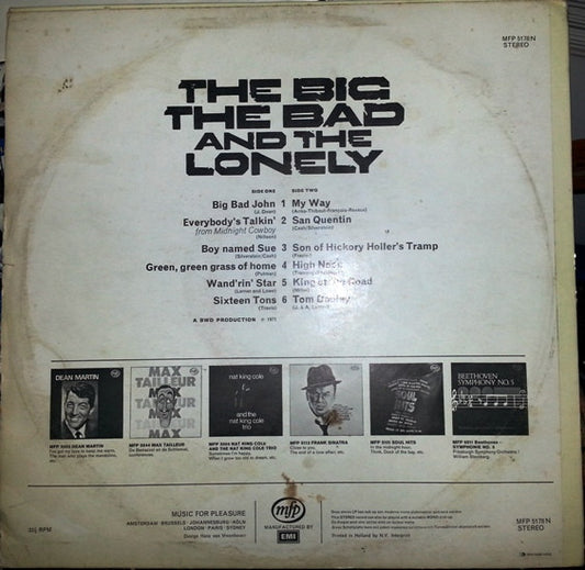 Bill Wellings : The Big, The Bad And The Lonely (LP, Comp)