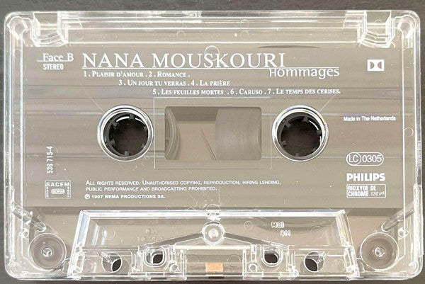 Nana Mouskouri : Hommages (Cass, Album)
