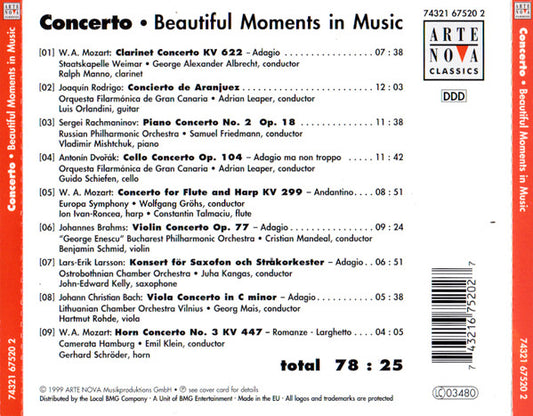Various : Concerto (Beautiful Moments In Music) (CD, Comp)