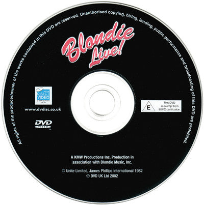 Blondie : Blondie Live (DVD-V, PAL)