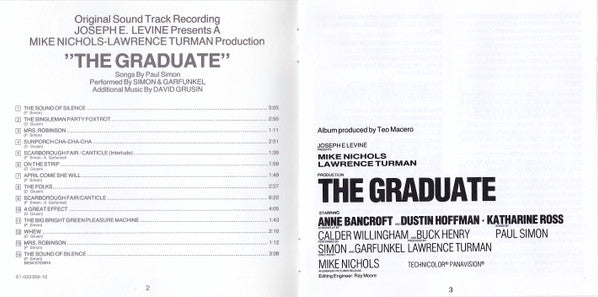 Simon & Garfunkel, Dave Grusin : The Graduate (Original Sound Track Recording) (CD, Album, RE)