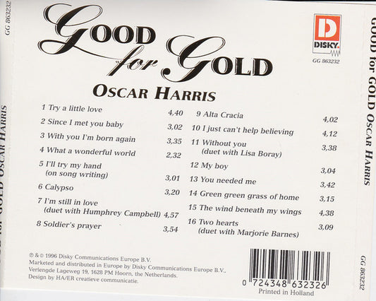 Oscar Harris : Good For Gold (CD, Comp)