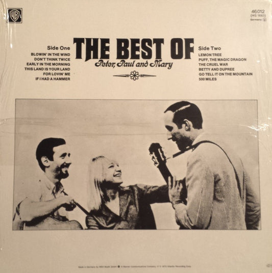 Peter, Paul & Mary : The Best Of Peter, Paul And Mary (LP, Comp, RE)