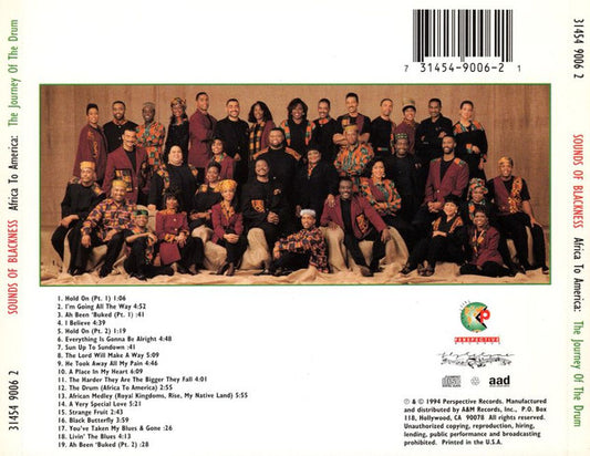 Sounds Of Blackness : Africa To America; The Journey Of The Drum (CD, Album)