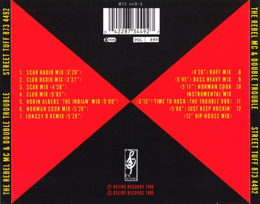 Rebel MC & Double Trouble : Street Tuff (The Remix Project Part II) (CD, Maxi, Jew)