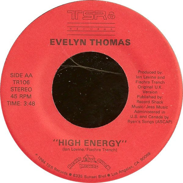 Evelyn Thomas : High-Energy (7")
