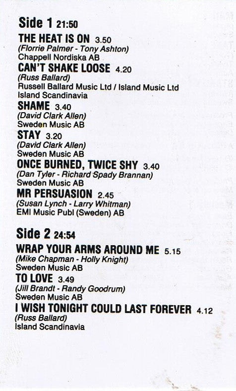 Agnetha Fältskog : Wrap Your Arms Around Me (Cass, Album)