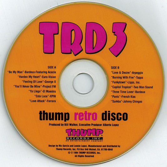 Various : TRD3: Thump Retro Disco (Cass, Comp)