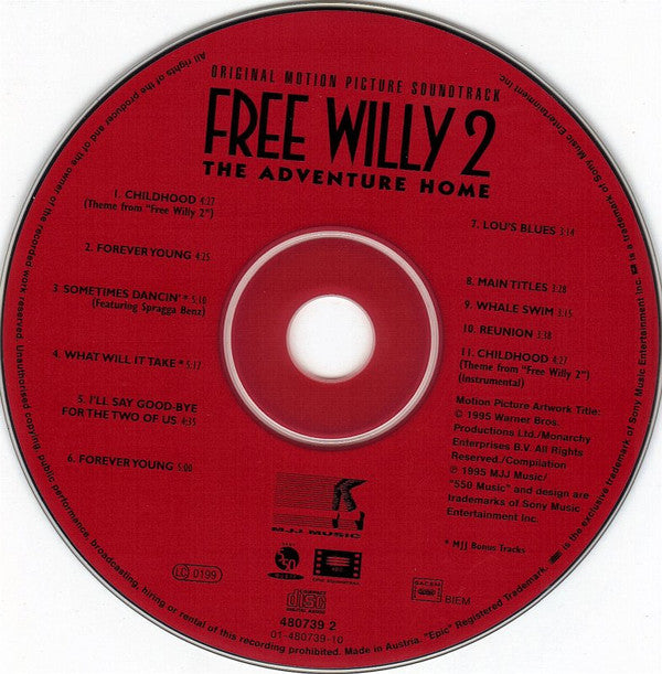 Various : Free Willy 2: The Adventure Home (Original Motion Picture Soundtrack) (CD, Comp)
