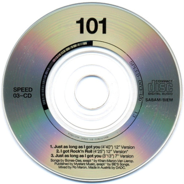 101 : Just As Long As I Got You (House Mix) (CD, Mini)
