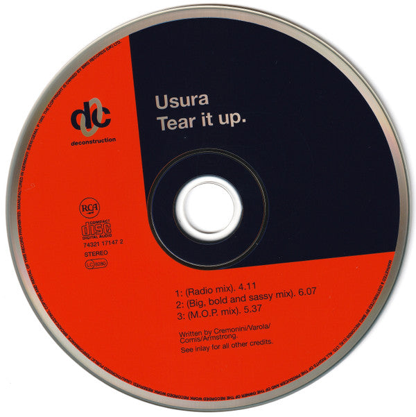 U.S.U.R.A. : Tear It Up (CD, Maxi)