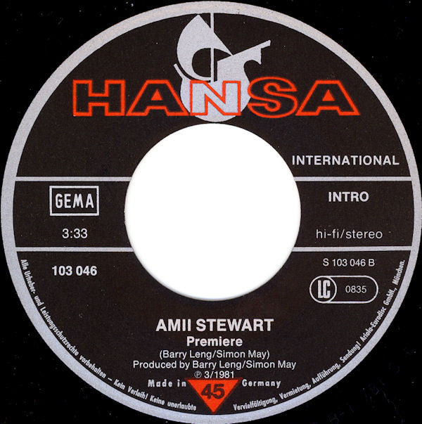 Amii Stewart : Where Did Our Love Go (7", Single)